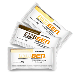 BARGEN Recharge - 1 x 120gr Las barritas BARGEN RECHARGE ofrecen la combinación perfecta de energía y nutrientes para deportistas. Con su cobertura superior, son la elección ideal para la recuperación y el rendimiento óptimo. ¡Recarga tu energía con cada bocado!