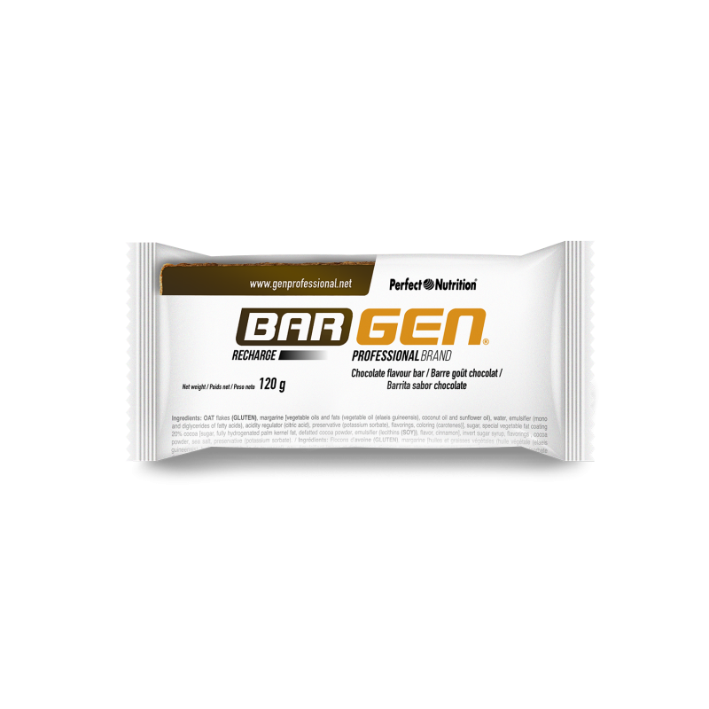 BARGEN Recharge - 1 x 120gr Las barritas BARGEN RECHARGE ofrecen la combinación perfecta de energía y nutrientes para deportistas. Con su cobertura superior, son la elección ideal para la recuperación y el rendimiento óptimo. ¡Recarga tu energía con cada bocado!