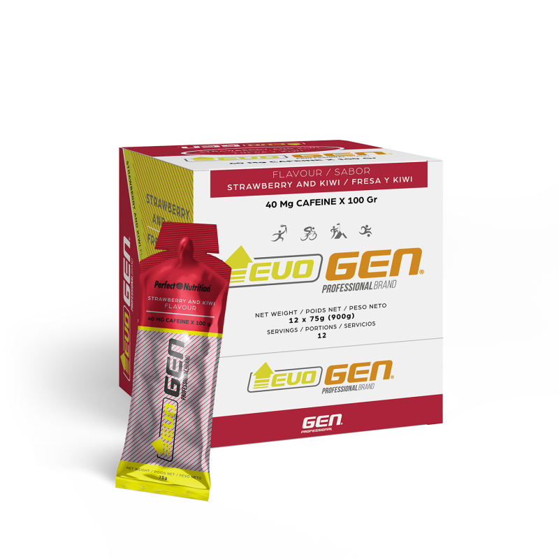 EVOGEN - 12 x 75gr Potencia tu rendimiento con EVOGEN. Gel de alto rendimiento con 50g de carbohidratos para energía instantánea y máximo desempeño deportivo. ¡Ideal para deportistas de resistencia!
