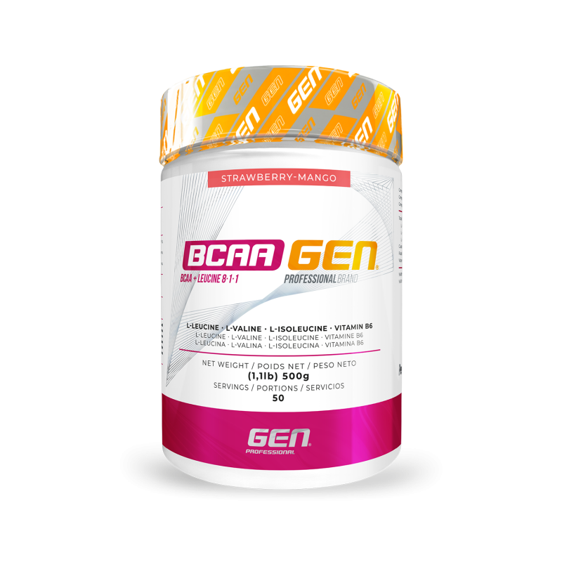 BCAAGEN - 500gr Descubre el poder de la leucina y eleva tu rendimiento a nuevas alturas con BCAAGEN 8.1.1. de GEN Professional