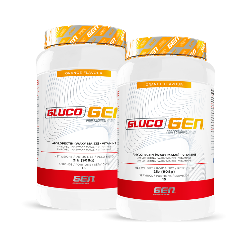 Imagen principal  Aprovecha nuestro pack especial de 2 unidades de Glucogen 908gr de GEN Professional y ahorra en tu suplementación post-entrenamiento.